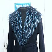 Одежда handmade. Livemaster - original item Winter coat with fur collar and cuffs ( faux fur). Handmade.