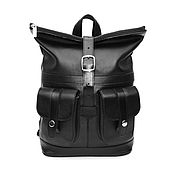 Сумки и аксессуары handmade. Livemaster - original item Backpack black leather female Gabriel Mod R32-711. Handmade.