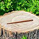 Wooden barrette-hairpin made of mahogany (mahogany) H10, Hairpins, Novokuznetsk,  Фото №1