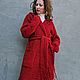 Long Cardigan Coat Knitted Coat with Hood, Cardigans, Krymsk,  Фото №1