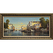 Картины и панно handmade. Livemaster - original item View of the Grand Canal in Venice / 50h120 cm/ oil on canvas. Handmade.