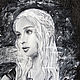 Denim patterned Daenerys Game of Thrones hand painted. Outerwear Jackets. Koler-art handpainted wear. My Livemaster. Фото №5