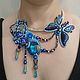 Necklace 'Turquoise Butterfly', Necklace, Blagoveshchensk,  Фото №1