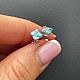 Серьги с цирконом Камбоджа 2.30 ct. Натуральные камни. Серьги классические. Елена. Ярмарка Мастеров.  Фото №4