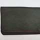  Tobacco pouch made Of leather grey Croco and Black. Wallets. Katorina Rukodelnica HandMadeButik. My Livemaster. Фото №5