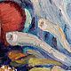 Подводные анемоны и рыбки клоуны. Из серии картин Мимикрия. Картины. Оксана Микушева. Ярмарка Мастеров.  Фото №7