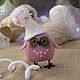 Order Owl in a cap. fesartdecor (fesartdecor). Livemaster. . Stuffed Toys Фото №3