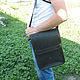 Men's bag genuine leather. Men\'s bag. ALTI (ALTI). My Livemaster. Фото №5