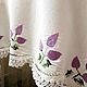 Винтаж: Скатерть ручная работа вышивка и кружево. Текстиль винтажный. Дом с мезонином. Ярмарка Мастеров.  Фото №4