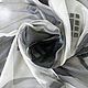 Винтаж: Шелковый шарфик "Воздушное серебро" Schoop. Европа. Платки винтажные. Мода с секретом (moda-s-sekretom). Интернет-магазин Ярмарка Мастеров.  Фото №2