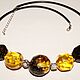 Amber choker necklace faceted balls with inclusions. Chokers. podaro4ek22. Online shopping on My Livemaster.  Фото №2