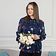 Italian chiffon blouse with floral print, Blouses, Novosibirsk,  Фото №1