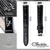 Украшения handmade. Livemaster - original item 16 mm crocodile leather strap. Handmade.