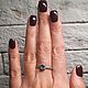 Anillo de cuarzo, anillo de piedra verde y azul. Rings. Irina Moro. My Livemaster. Фото №5