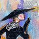Заказать  Девушка в стиле скетч масляной пастелью. Алёна (Makarova-Alena). Ярмарка Мастеров. . Картины Фото №3
