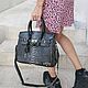 Сумка из питона в стиле кинозвезды Grey Posh, Классическая сумка, Москва,  Фото №1