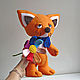 Мягкая Игрушка Лисичка и Цветик семицветик. Мягкие игрушки. Galka-toys. Ярмарка Мастеров.  Фото №5