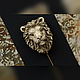 Order Brooch needle: ' Lion ' lion, sculpture, modern. House Of The Moon Dew. Livemaster. . Stick pin Фото №3