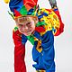 Карнавальный костюм клоун, петрушка, скоморох. Карнавальные костюмы. Ордынская Виктория. Интернет-магазин Ярмарка Мастеров.  Фото №2