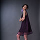 Violet Organza Striped Mini Dress «Leia». Dresses. mongolia. Online shopping on My Livemaster.  Фото №2