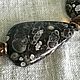 Chalker: ' Turitella' made of tortoiseshell agate and leather cord. Chokers. Jewelry_Elize Ukrasheniya ot Elizavety (UkrasheniyaLise). Ярмарка Мастеров.  Фото №4