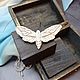 Moth brooch made of polymer clay. Brooches. AnnaMalnaya. My Livemaster. Фото №5
