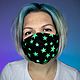 Reusable protective mask ' Green stars', Protective masks, Moscow,  Фото №1