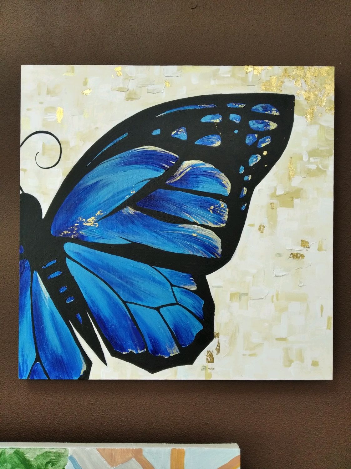 Интерьерная живопись бабочка