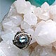 Ring 'Oval with a secret' with blue Topaz. Rings. Garuda. Online shopping on My Livemaster.  Фото №2