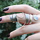 Boho Style Spiral Ring in 925 Sterling silver GA0015, All finger ring, Yerevan,  Фото №1