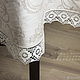 Order Tablecloth linen 100% 'Renaissance' beige d. .200. flax&lace. Livemaster. . Tablecloths Фото №3
