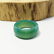 Украшения handmade. Livemaster - original item 20 r-r Ring green tinted agate (ZTA2098). Handmade.