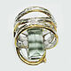 Кольцо из серебра 925 с крупным празиолитом зеленым аметистом. Кольца. Silverjewels. Ярмарка Мастеров.  Фото №6