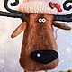Волшебный козел. Мягкие игрушки. Лена Лешка. Интернет-магазин Ярмарка Мастеров.  Фото №2