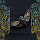  "Cicada" стиль модерн, бабочка. Брошь-булавка. Valeria Belova (Дом Лунной Росы). Ярмарка Мастеров.  Фото №6