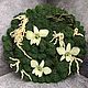 Заказать Круглая фитокартина с орхидеями. Ns-flordekor. Ярмарка Мастеров. . Фитокартины Фото №3