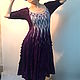 Dress 'Purple night. Florence'. Dresses. Knitting Elena Kondrina (ElenaKondrina). Online shopping on My Livemaster.  Фото №2
