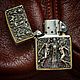 Шедевральна zippo armor custom. Зажигалки. Мастерская DjonSkull. Интернет-магазин Ярмарка Мастеров.  Фото №2