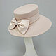 A hat for racing 'Stranger'. Color cream. Hats1. Exclusive HATS. LANA ANISIMOVA.. My Livemaster. Фото №5
