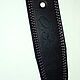  Men's leather belt black 35 mm wide Mod. RM-351. Straps. Natalia Kalinovskaya. My Livemaster. Фото №6