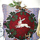 Pillowcase tapestry Decorative Bunny runner. Pillowcases. Knitted cozy. My Livemaster. Фото №5