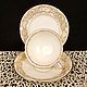Винтаж: Старинное кабинетное ЧАЙНОЕ  ТРИО Royal Worcester Англия. Сервизы винтажные. Татьяна Rarcollection. Ярмарка Мастеров.  Фото №4