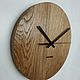 Order Wall clock made of oak classic. Mitkin_workshop. Livemaster. . Watch Фото №3