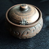 Фен-шуй и эзотерика handmade. Livemaster - original item Money Spirit in a pot. Spider.. Handmade.