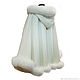 Order White poncho hooded 'Wedding'. Olga Lavrenteva. Livemaster. . Ponchos Фото №3