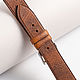 Red waxed Genuine Leather Strap. Watch Straps. Asketica. Online shopping on My Livemaster.  Фото №2