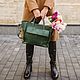 Кожаная сумка Миранда в зеленом цвете, Классическая сумка, Гатчина,  Фото №1