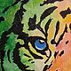  "Радужный тигр" картина акрилом. Картины. Картины LanArt. Ярмарка Мастеров.  Фото №4