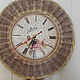 Braided wall clock with dial in the style of shabby chic. Watch. paperchest (paperchest). My Livemaster. Фото №4
