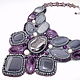 Necklace and bracelet 'Purple haze'. Jewelry Sets. Beaded jewelry by Mariya Klishina. My Livemaster. Фото №6